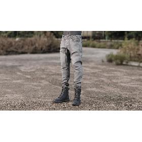 Gray Jeans Boots 1 model